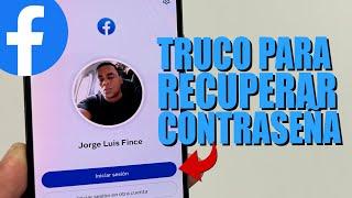 Truco para recuperar contraseña de Facebook