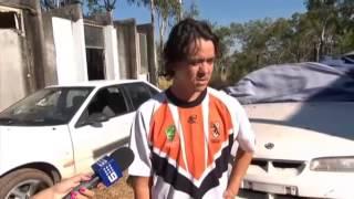 Funny interview with an Aussie Bogan - describing being shot at while doing a burn out