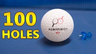 Pongfinity Ball With 100 Holes