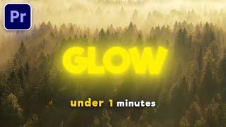 Glowing Text in Premiere Pro  | Glow Effect Tutorial | No Plugins