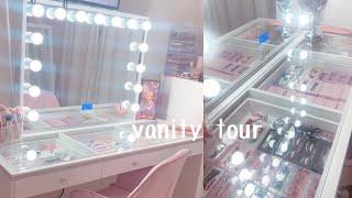 tour of my new vanity + makeup collection
