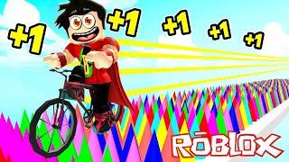 HER SANİYE HIZLANIYORUM AMA BİSİKLET İLE  Roblox Every Second You Get +1 Speed But You’re On a Bike