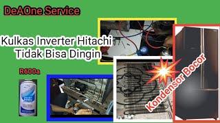 Menangani Kulkas Inverter Jumbo Merk Hitachi tidak dingin