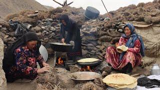 Organic Mountain Village Life in Afghanistan | Shepherd Mother Cooking Shepherd Food in the Village