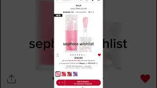 sephora wishlist || dior kisses || #makeup #sephora #skincare #relatable #shorts #fyp #wishlist