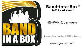 Band-in-a-Box® 2025 - 49-PAK Overview