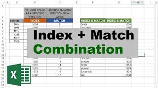 Index Match Combination Formula In Excel || index & match