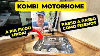 COMO FAZER A PIA DO MOTORHOME #motorhome #motorhomeartesanal #kombihome