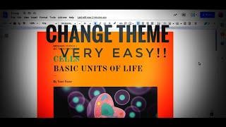 How To Change Document Theme in Google Docs (2021)