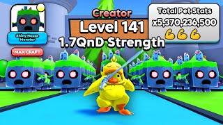 I Crafted INSANE 5 Billion Strength Team with NEW House Monster Pets in Pull a Sword!