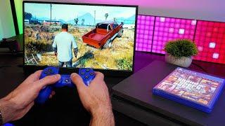 PS4 Slim Portable Gaming Setup- 15.6 Inch Monitor | GTA 5 POV Gameplay |