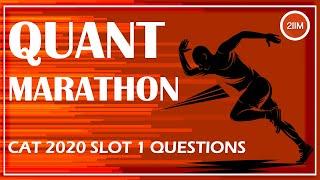 Quant Marathon | CAT 2020 Slot 1 Complete Video | 2IIM CAT Preparation