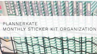 Monthly Sticker Kit Organization | Planner Kate Albums