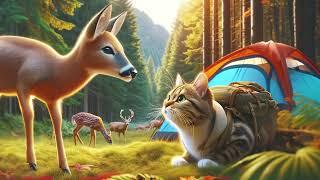 Whiskers in the Wild: Cats Who Camp!