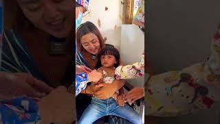 DEK DANISA NANGIS KEJER DISUNTIK VAKSIN, DINAR MALAH SENENG #short #shorts