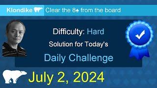 Microsoft Solitaire Collection: Klondike - Hard - July 2, 2024