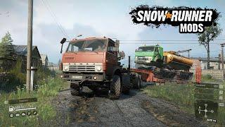 SnowRunner Mods - Kamaz 6350 8x8 | Powerful offroad truck through different terrains.