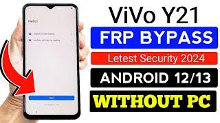 Vivo Y21 Frp Bypass Android 12 New Security 2024 | Vivo Y21 (V2111) Google Account Bypass Without Pc