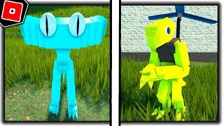 How to get THE RAINBOW FRIENDS BADGE + CYAN and YELLOW MORPHS in COOL FNF RP - Roblox