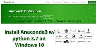 How to Install Anaconda 3 on Windows 10