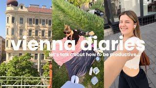 how I stay productive as a business student I weekly vlog, routines, running,