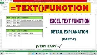 =TEXT FUNCTION Detail Explanation (Part-2) | Excel Text Function | SHIVAM EDUCATION WORLD