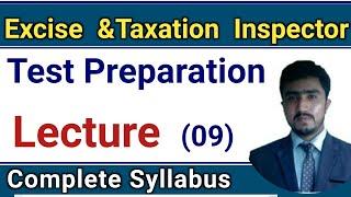 Excise and taxation inspector test preparation lecture 09 | everyday science