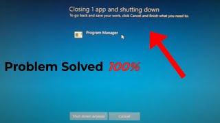 Fix Closing ONE App & Shutting Down Error in Windows 10