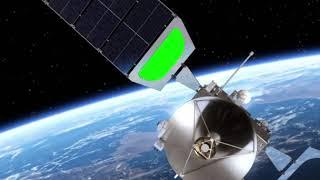 stock video satellite deploys solar panel Green screen video #greenscreen