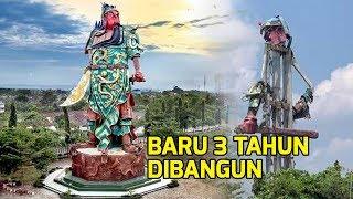 VIRAL Video Patung Dewa Kong Co di Tuban Runtuh, Baru 3 Tahun Dibangun