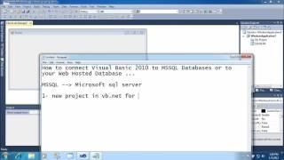 How to Connect visual basic 2010 to mssql online database