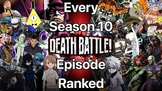 Every Season 10 DEATH BATTLE Episode Ranked