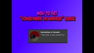 How to get "Somewhere in Nevada" Badge in Another Friday night funk game ( Roblox )