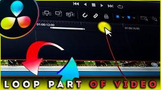 How to LOOP part of VIDEO in DaVinci Resolve