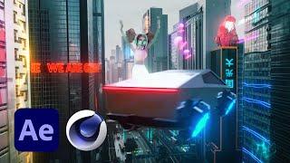 Sci-fi Futuristic City in After Effects & Cinema 4D