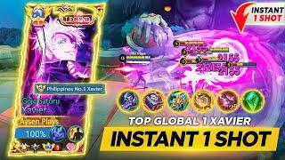 GLOBAL XAVIER NEW ONE SHOT BUILD  NEW BROKEN FIRST ITEM FOR EARLY AND LATE GAME! (PLS TRY) | MLBB