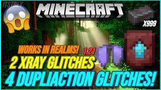 MINECRAFT ALL OP GLITCHES IN 1.21 BEDROCK! DUPLICATION AND XRAY GLITCHES (WORKING)