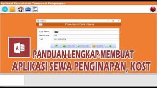 Tutorial Microsoft Access Pembuatan Aplikasi  Sistem Informasi Sewa Penginapan