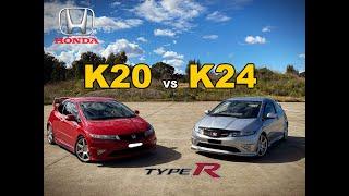Honda FN2 Type R Battle K20 vs K24 !