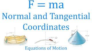 F = ma Normal and Tangential Coordinates | Equations of motion| (Learn to solve any question)