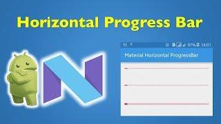 26 Android Material Design- Android Horizontal Progress Bar Design