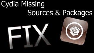 Cydia Missing Sources and Packages Fix (iOS 4 - iOS 10+)