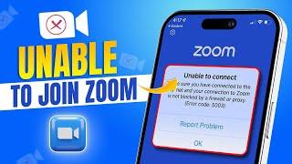 How to Fix Unable to Join Zoom on iPhone | Cannot Join Zoom Meeting