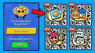 FINALLY!  NEW FREE PINS?  Brawl Stars QR Codes 2025