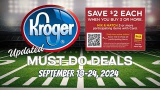 *OMG* Kroger Updated (Again) MUST DO Deals for 9/18-9/24 | More Mega, Weekly Digitals, & MORE