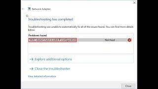 Fix Wi-Fi doesn’t have a valid IP configuration in Windows 10