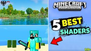 Top 5 Best Shaders For Minecraft PE || Render Dragon Shader For MCPE || Vizag OP