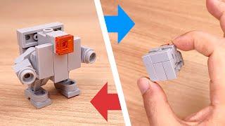 Wie man einen Mini-Transformator-Roboter aus LEGO Steinen baut - Cubiko