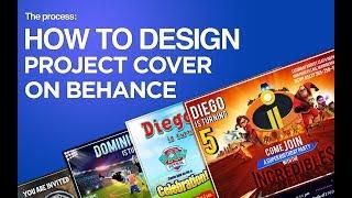 How to design Project cover on Behance  - playicon