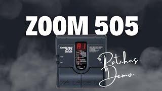 Zoom 505 Guitar Multieffects Patches Demo